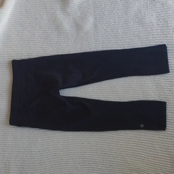 Lululemon Pace Rival Crop Black Size 4 - Picture 6 of 12